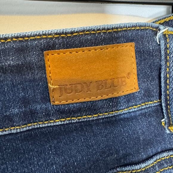 Judy Blue Distressed Skinny Jeans Plus Size Stretch Denim Dark Wash 18W - Picture 3 of 8